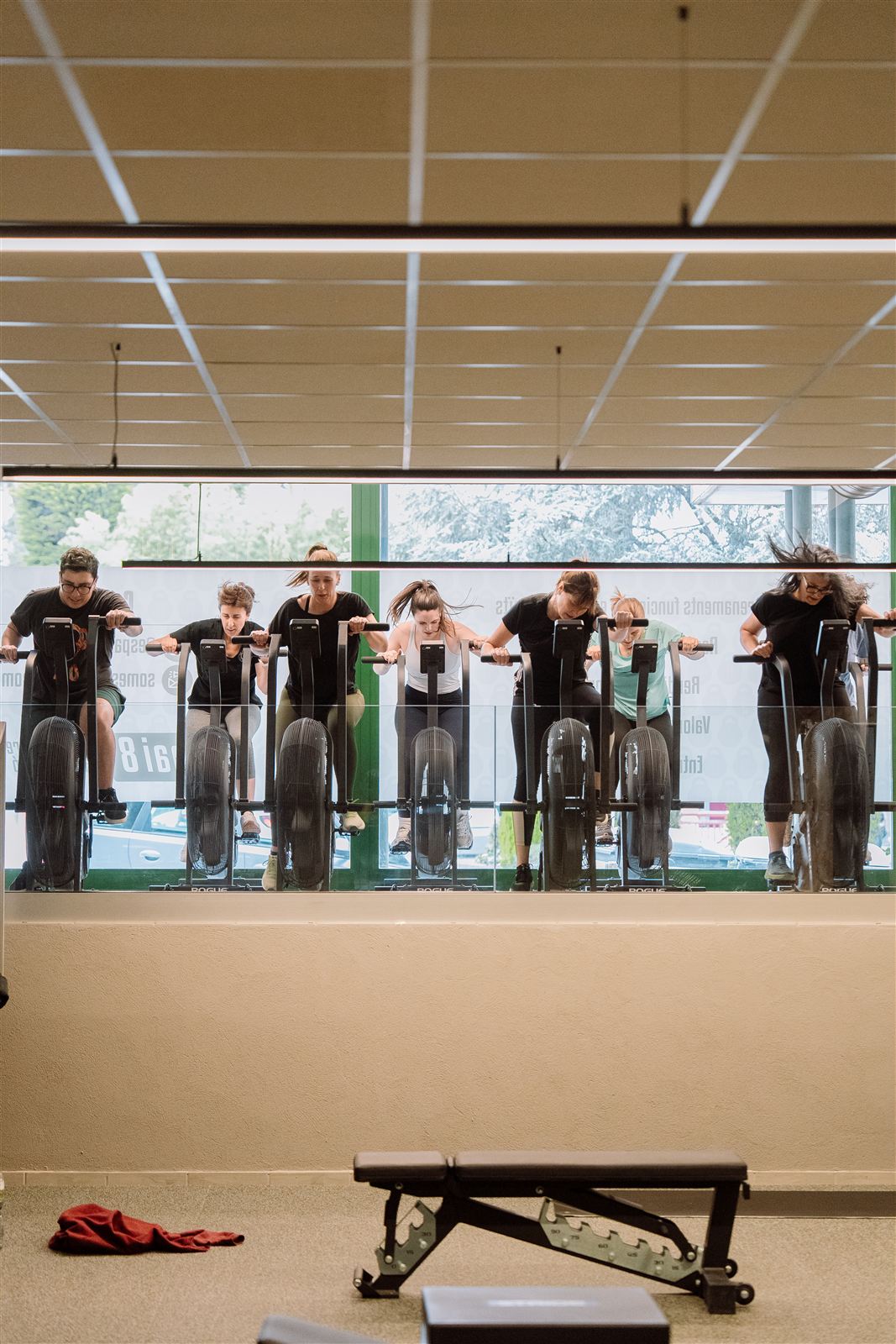 Ambient d'entrenament en grup a Espai8